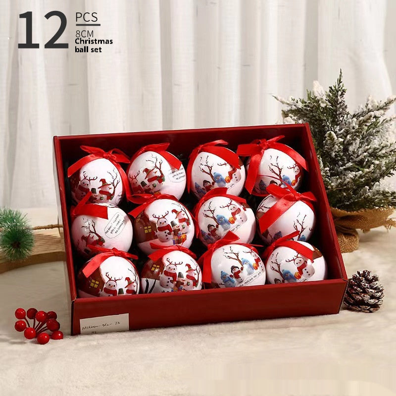 Exquisite Printing Christmas Christmas Tree Ornament Ball - Bellarte Enchanté Exquisite Printing Christmas Christmas Tree Ornament Ball